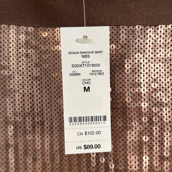 Bebe Sequence Bandage Skirt - Size M - Picture 3 of 3